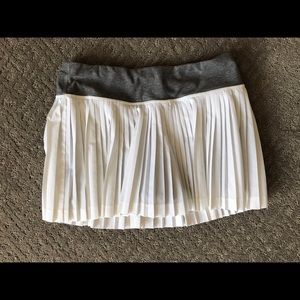 Lululemon Pleat to Street White Skirt